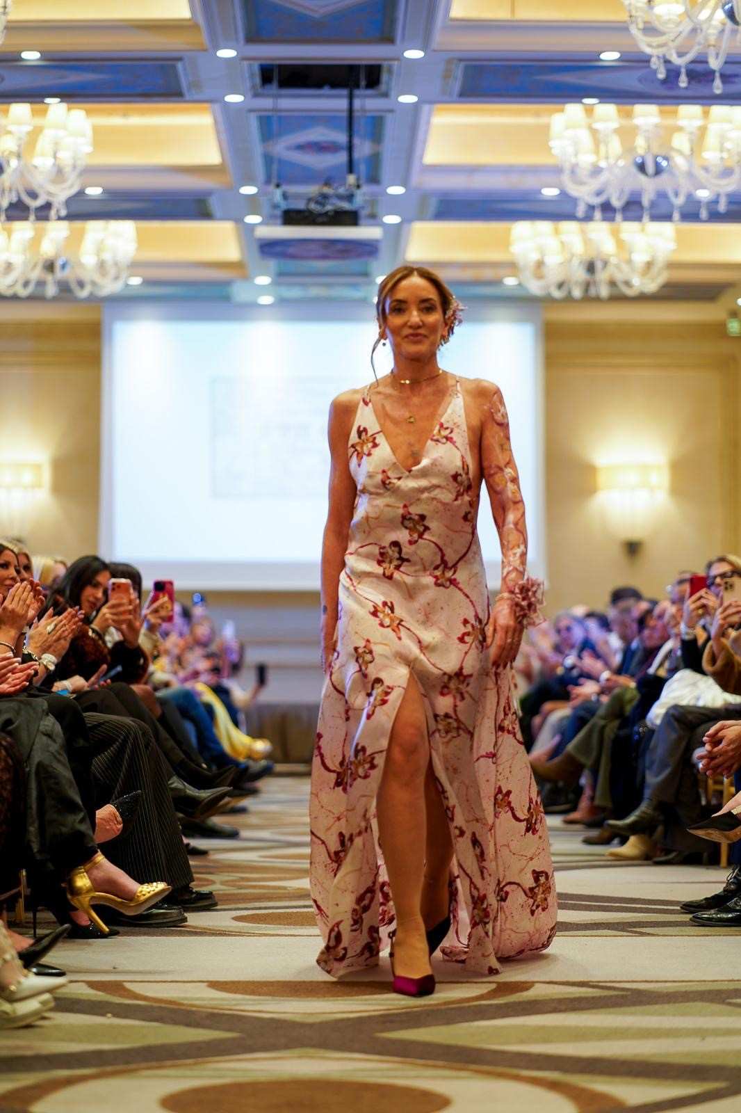 Fridami signature heart dress wearable art couture symbolic fashion design