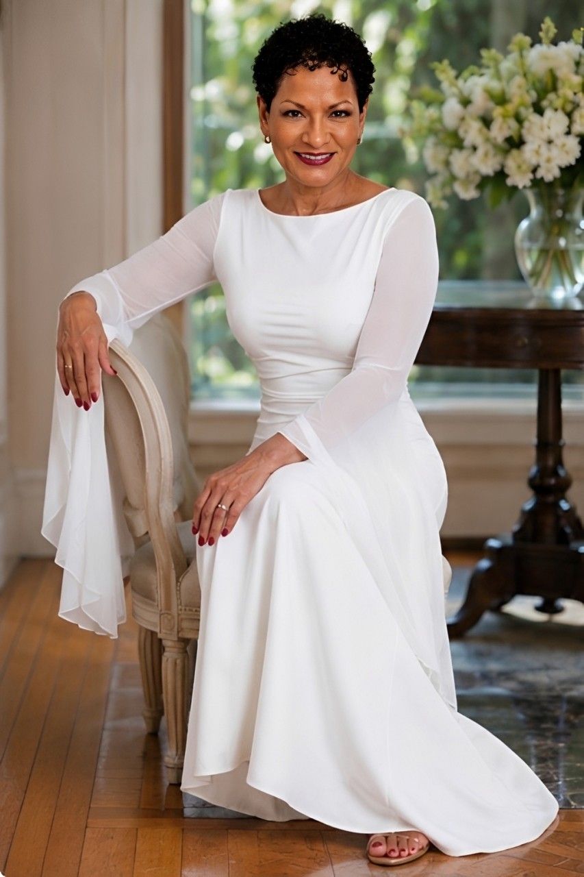 Dr. Nichole Pettway portrait in a white dress, executive leader, author, and advocate for behavioral health and workforce development