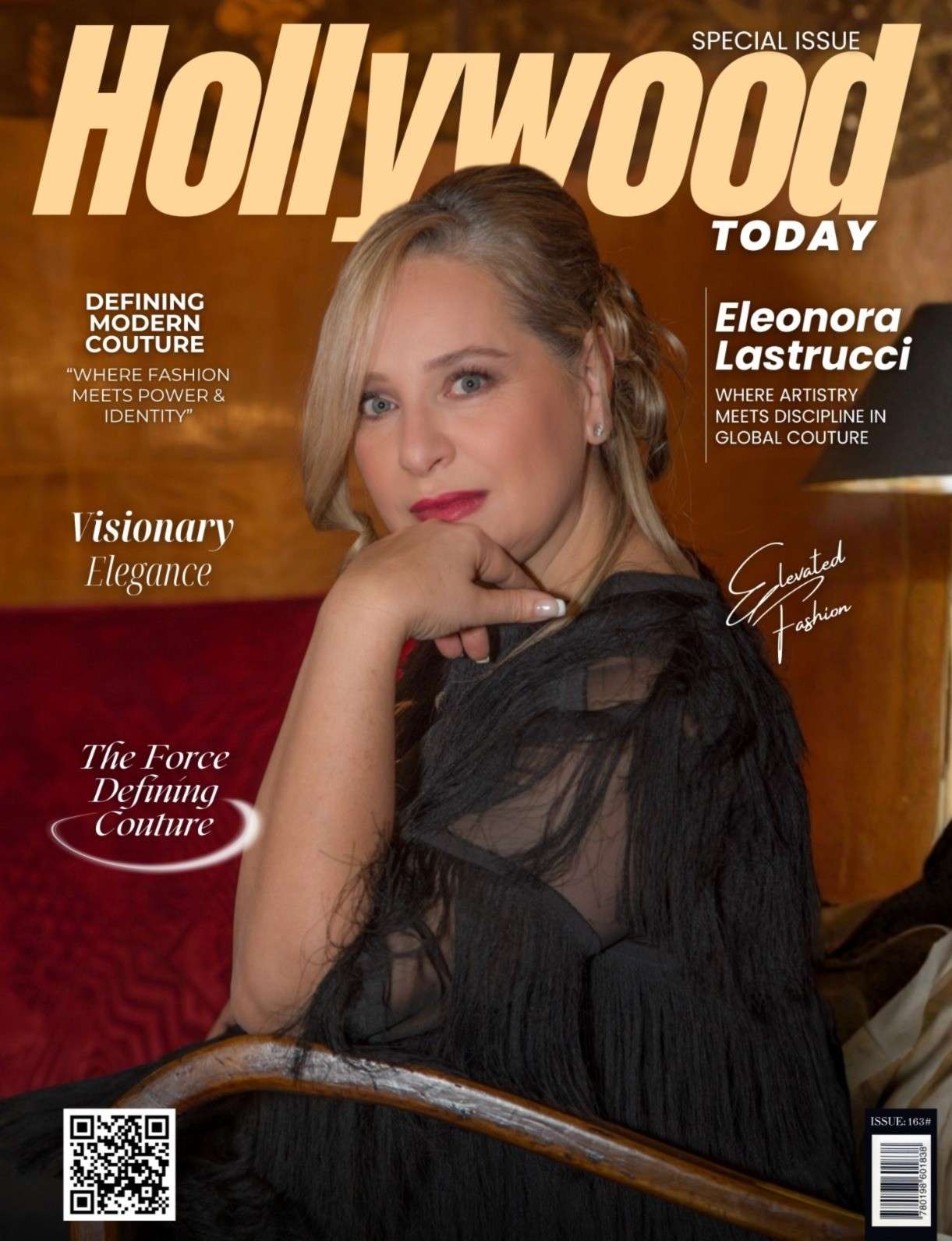 Eleonora Lastrucci couture designer showcasing luxury Italian fashion gown