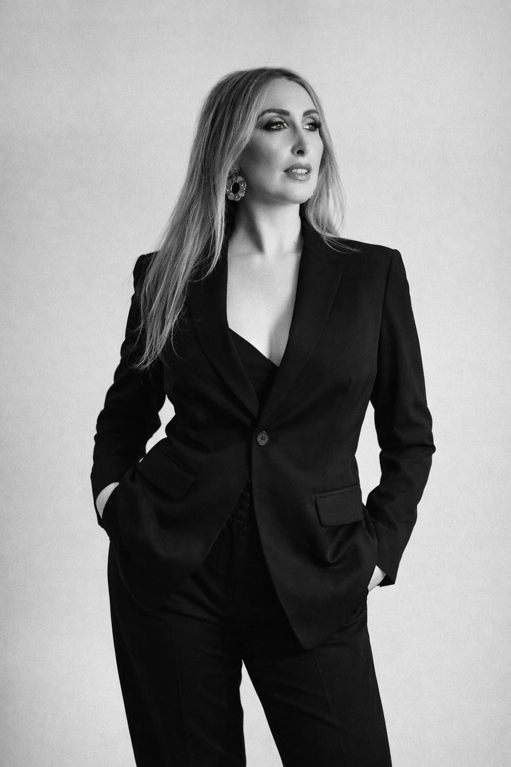 Maltese singer Lyndsay Pace celebrating her Best Pop Song win in Hollywood